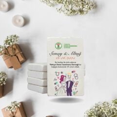Doğal Taş Buzdolabı Magneti – Düğün ve Nikah Hediyeliği (T4)
