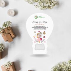 Balon Şekilli Şişe Açacaklı Magnet – Düğün Hediyeliği (B6)