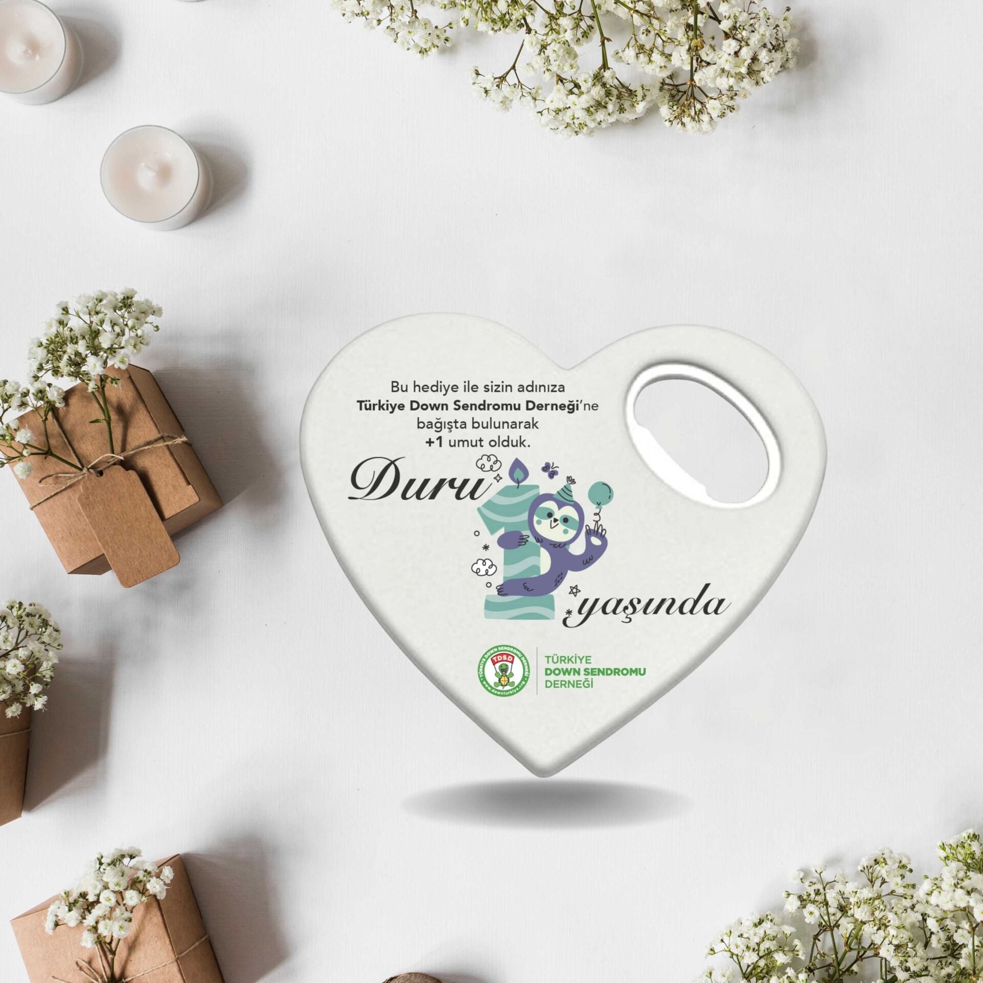 Kalp Kapak Açacak Magnet, 1 Yaş - ÇK1