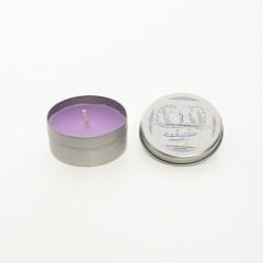 Çizgi Kalpli - Lavanta Kokulu Mum