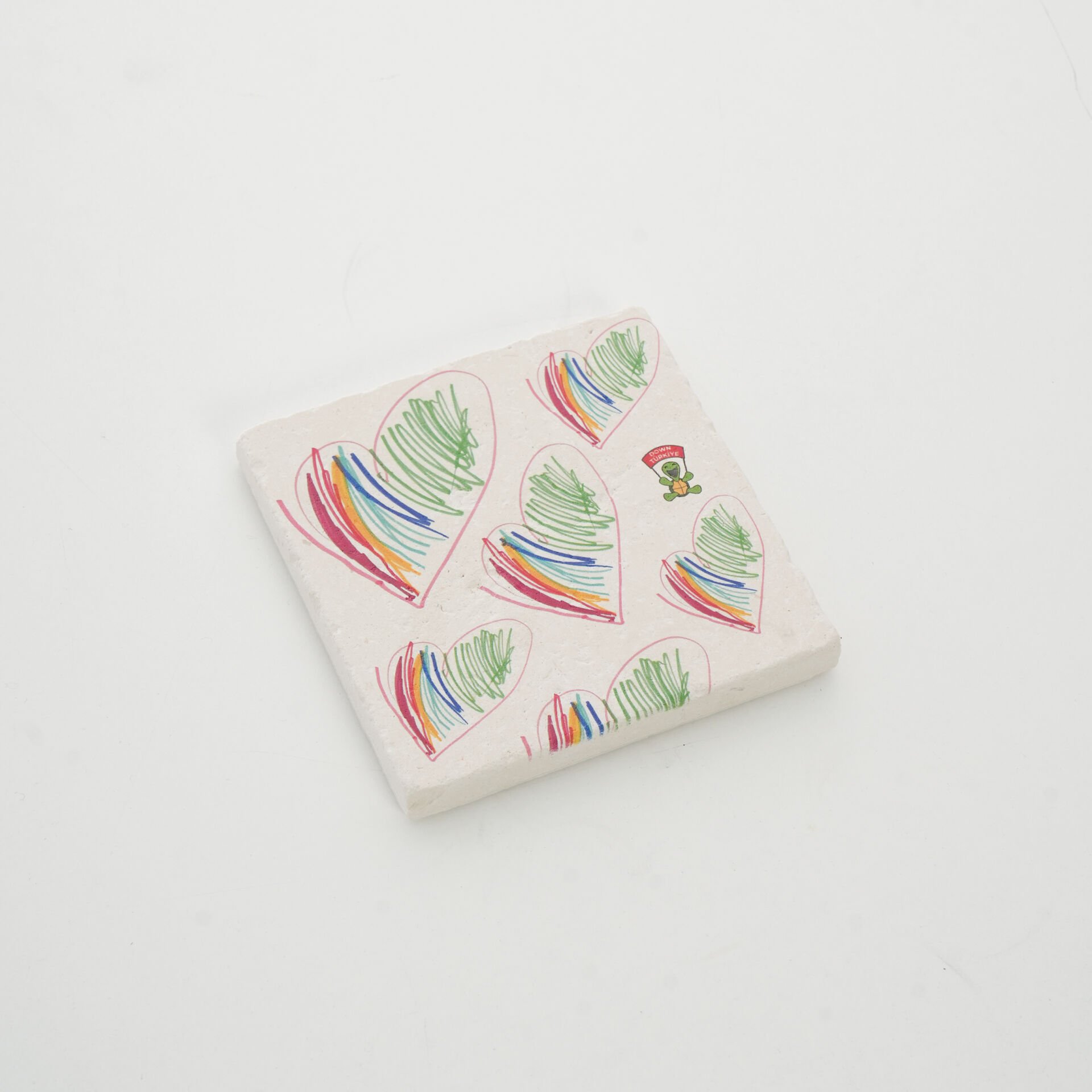 Gökkuşağı Figürlü - Bardak Altlığı