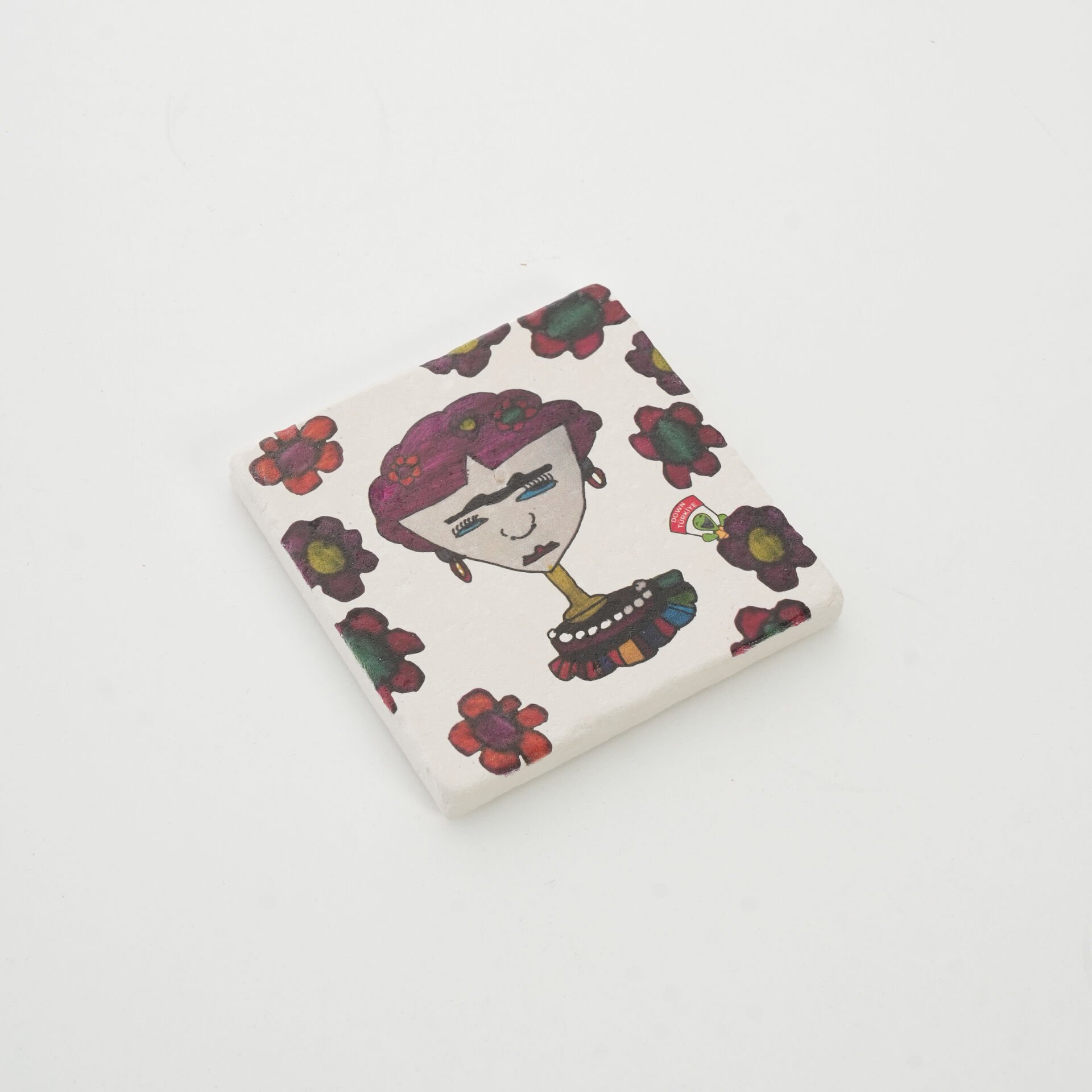 Frida Figürlü - Bardak Altlığı