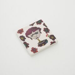 Frida Figürlü - Bardak Altlığı